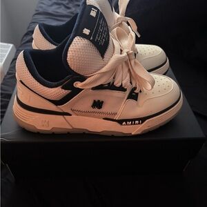 AMIRI Black and White High-Top Sneakers